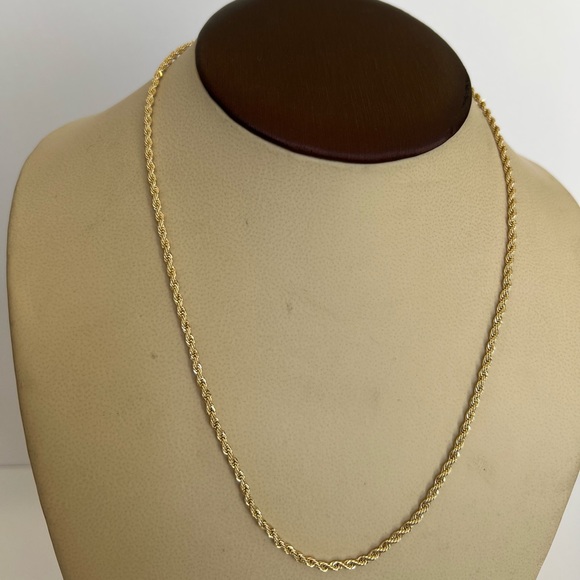14k gold filled rope necklace - Picture 2 of 5